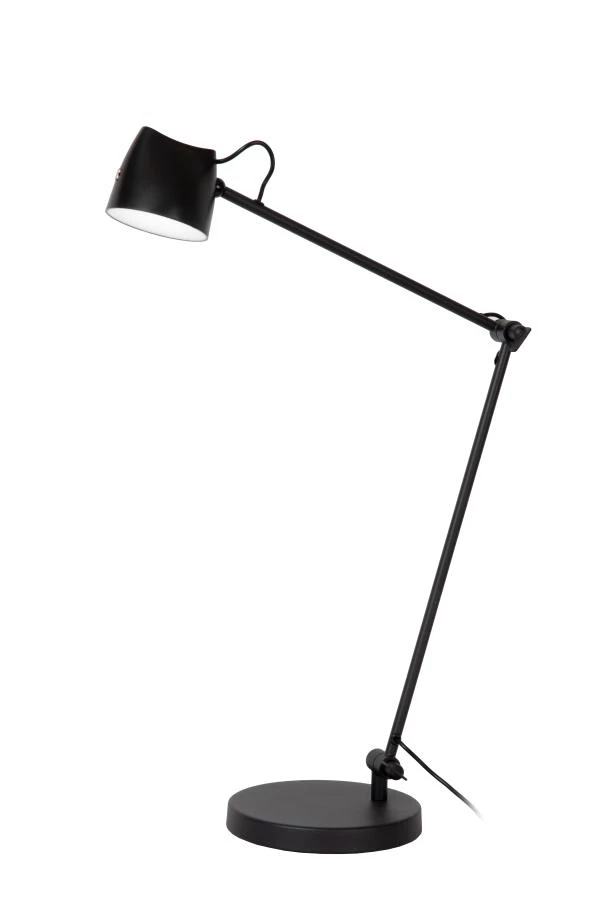 Lucide MILNE - Lampadaire / lampe de lecture - LED Dim. - 1x8W 2700K - Noir - éteint